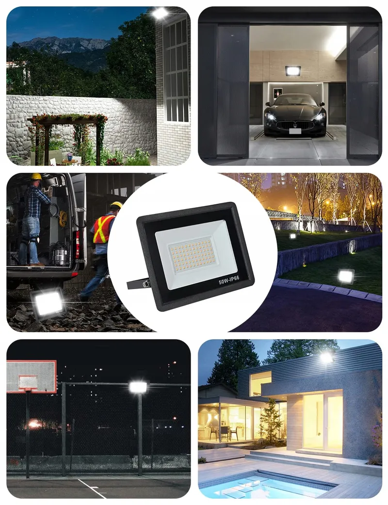 TREOIR LED Schijnwerper 50W 5000LM Warm Wit IP66 Waterdicht — foto 7