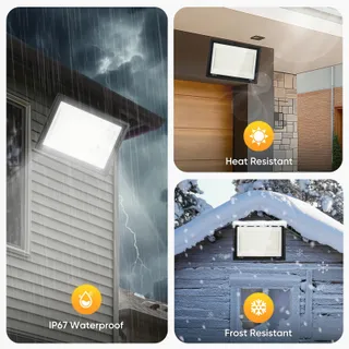 LED Schijnwerper Buiten 300W IP67 Waterdicht 30000LM 7000K — miniatuur 3