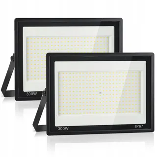 LED Schijnwerper Buiten 300W IP67 Waterdicht 30000LM 7000K — miniatuur 1