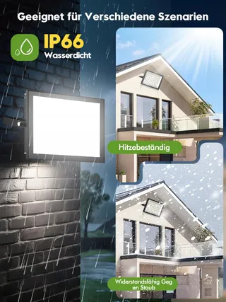 LITGLOBE LED Schijnwerper Buiten 100W 2 Stuks Superhelder IP66 Tuin — miniatuur 4