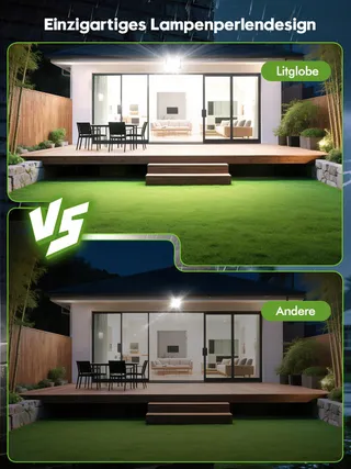 LITGLOBE LED Schijnwerper Buiten 100W 2 Stuks Superhelder IP66 Tuin — miniatuur 3