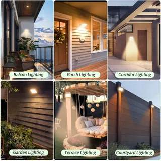FOSINGUT 50W LED Schijnwerper Bewegingssensor 5000LM IP66 Tuin 3000K — miniatuur 7