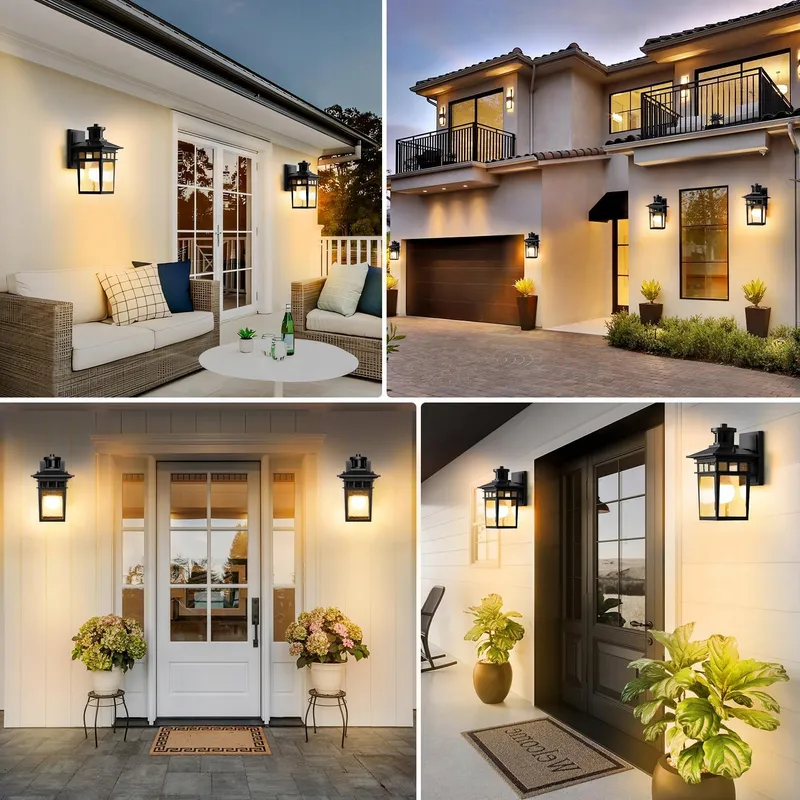 APOTO Buitenlamp Bewegingsmelder E27 Waterdicht LED — foto 8