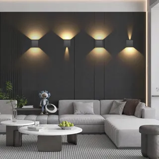K-BRIGHT LED Wandlamp 12W IP65 Donkergrijs Binnen En Buiten — miniatuur 6