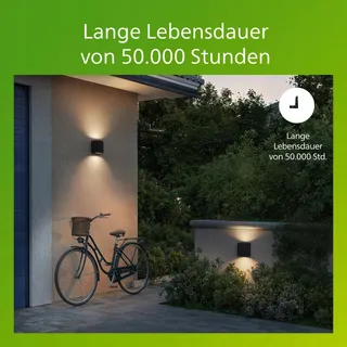 PHILIPS Zyra Lamp Buiten LED 800lm 2700K IP44 Aluminium Antracietgrijs — miniatuur 4