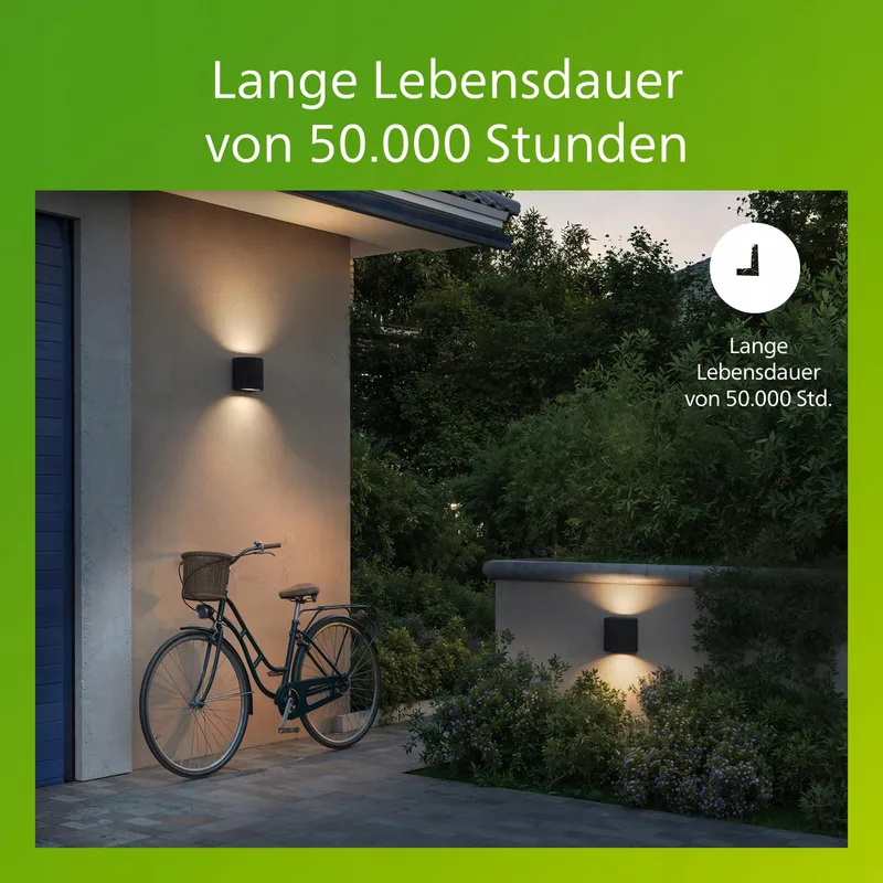 PHILIPS Zyra Lamp Buiten LED 800lm 2700K IP44 Aluminium Antracietgrijs — foto 4