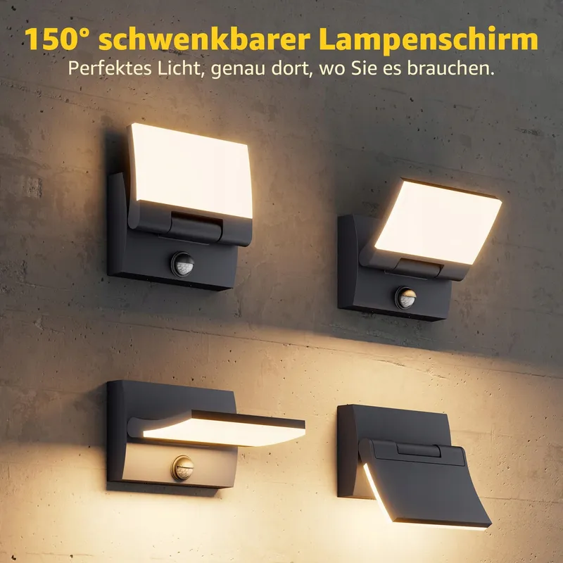 K-BRIGHT Buitenlamp LED 30W Bewegingsmelder IP65 3000K Antraciet — foto 2