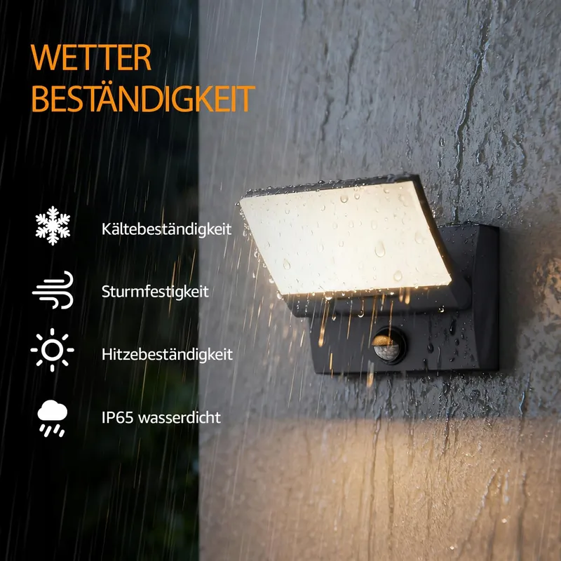 K-BRIGHT Buitenlamp LED 30W Bewegingsmelder IP65 3000K Antraciet — foto 3