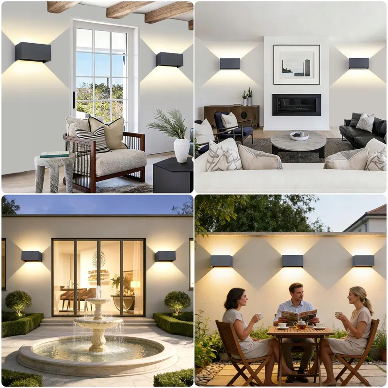 FUPE LED Wandlamp 25W IP65 Waterdicht Binnen Buiten 3000K — foto 2