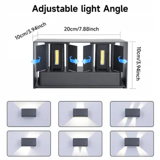FUPE LED Wandlamp 25W IP65 Waterdicht Binnen Buiten 3000K — miniatuur 4