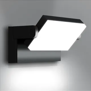 KINGWEN Moderne LED Wandlamp Buiten 40W IP65 Zwart 6000K — miniatuur 1