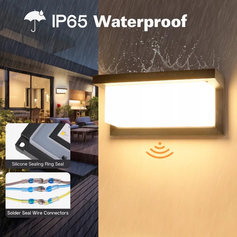 BOYIR LED Buitenlamp Bewegingsmelder IP65 Dimbaar 3000K-6500K — foto 3