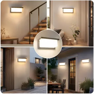 BOYIR LED Buitenlamp Bewegingsmelder IP65 Dimbaar 3000K-6500K — miniatuur 6