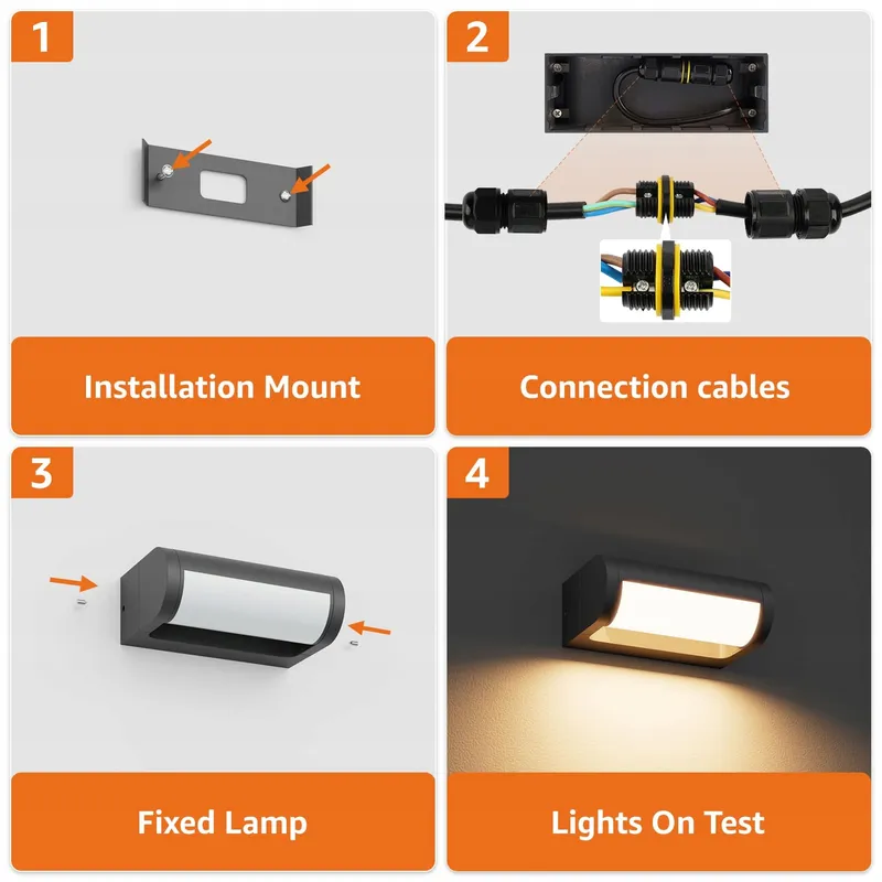 K-BRIGHT LED Buitenlamp 18W IP65 Waterdicht Voor Tuin En Terras — foto 8