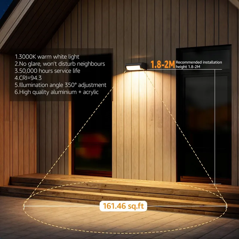 K-BRIGHT LED Buitenlamp 18W IP65 Waterdicht Voor Tuin En Terras — foto 3