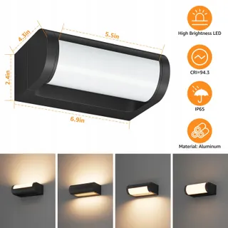 K-BRIGHT LED Buitenlamp 18W IP65 Waterdicht Voor Tuin En Terras — miniatuur 5