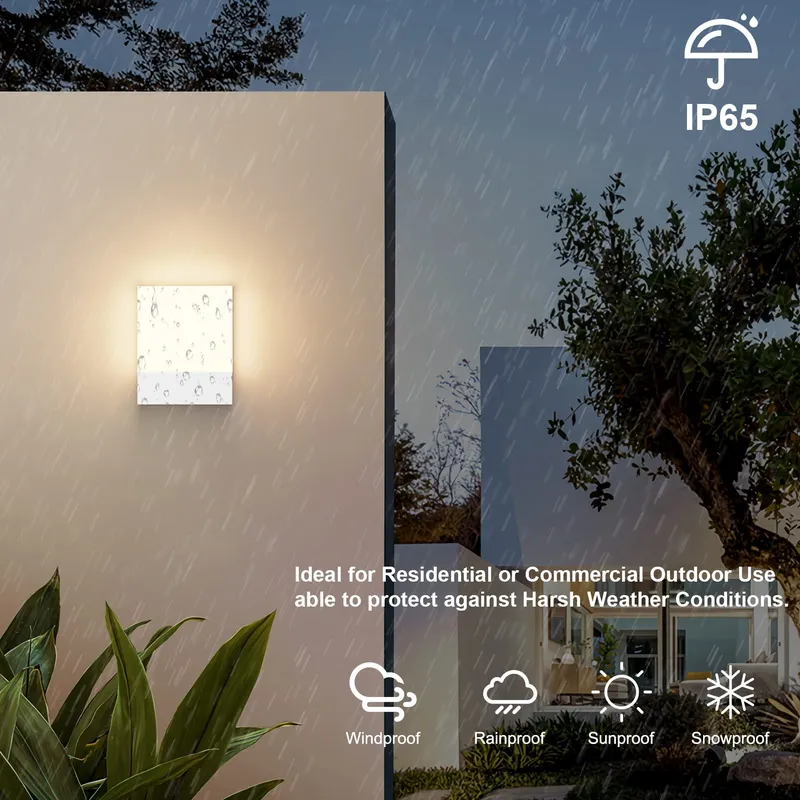 KLIGHTEN Set 2 LED Wandlampen 24W IP65 Tuin Terras — foto 4