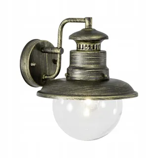 BRILLIANT Artu Buitenwandlamp Hangend Zwart Goud E27 60W IP44 — miniatuur 1