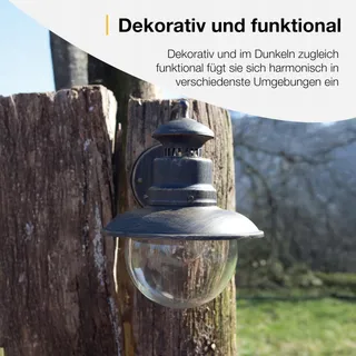 BRILLIANT Artu Buitenwandlamp Hangend Zwart Goud E27 60W IP44 — miniatuur 7