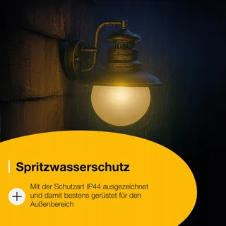 BRILLIANT Artu Buitenwandlamp Hangend Zwart Goud E27 60W IP44 — miniatuur 6