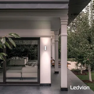 LEDVION Helene LED Wandlamp Wit GU10 IP54 Up Down — miniatuur 2