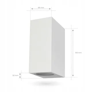 LEDVION Helene LED Wandlamp Wit GU10 IP54 Up Down — miniatuur 6