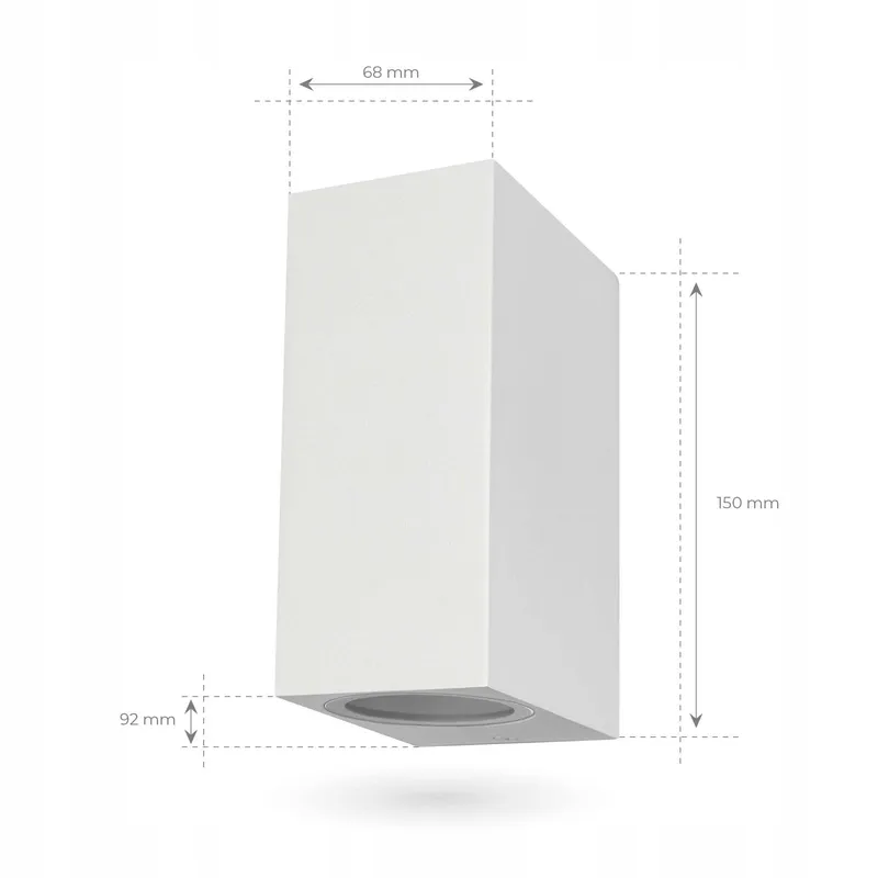 LEDVION Helene LED Wandlamp Wit GU10 IP54 Up Down — foto 6