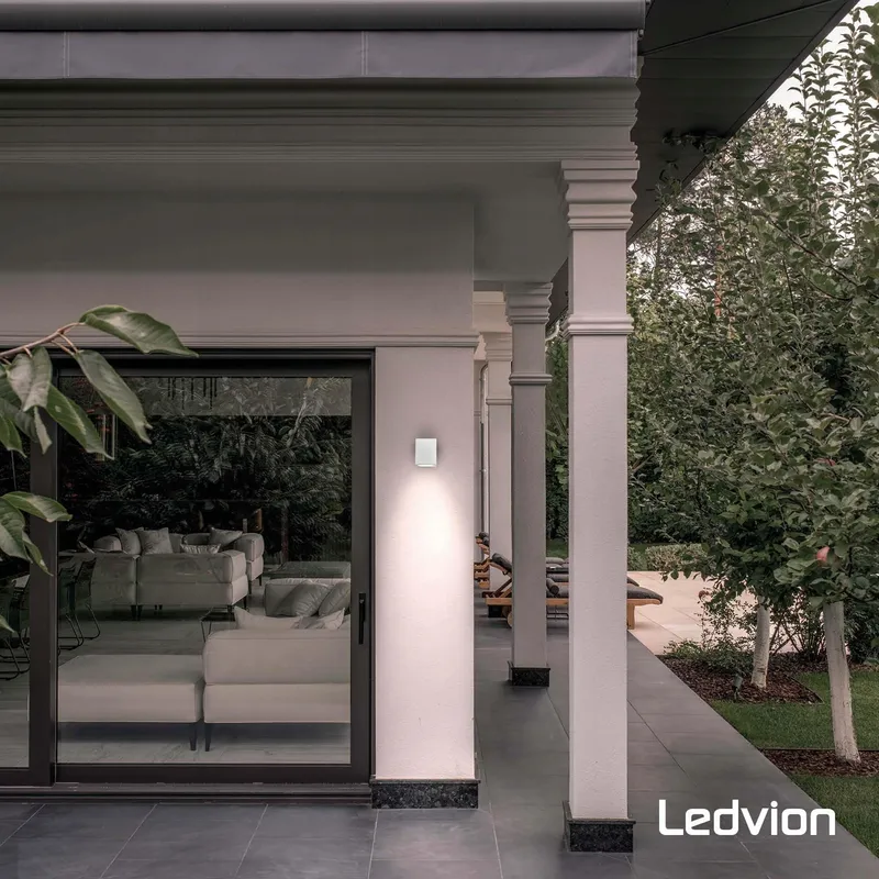 LEDVION Hydra LED Buitenwandlamp Wit GU10 IP54 — foto 2