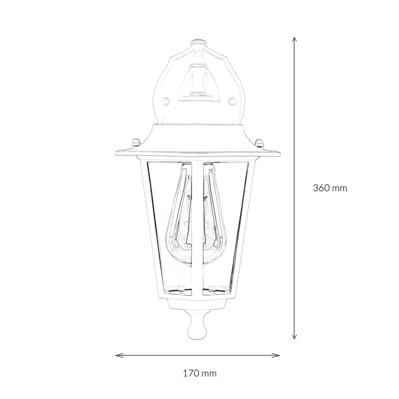 LICHT-ERLEBNISSE Buitenlamp IP44 Wit-goud Rustiek — foto 7