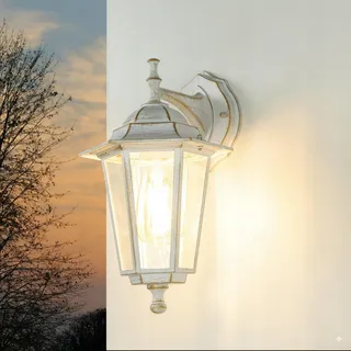 LICHT-ERLEBNISSE Buitenlamp IP44 Wit-goud Rustiek — miniatuur 4