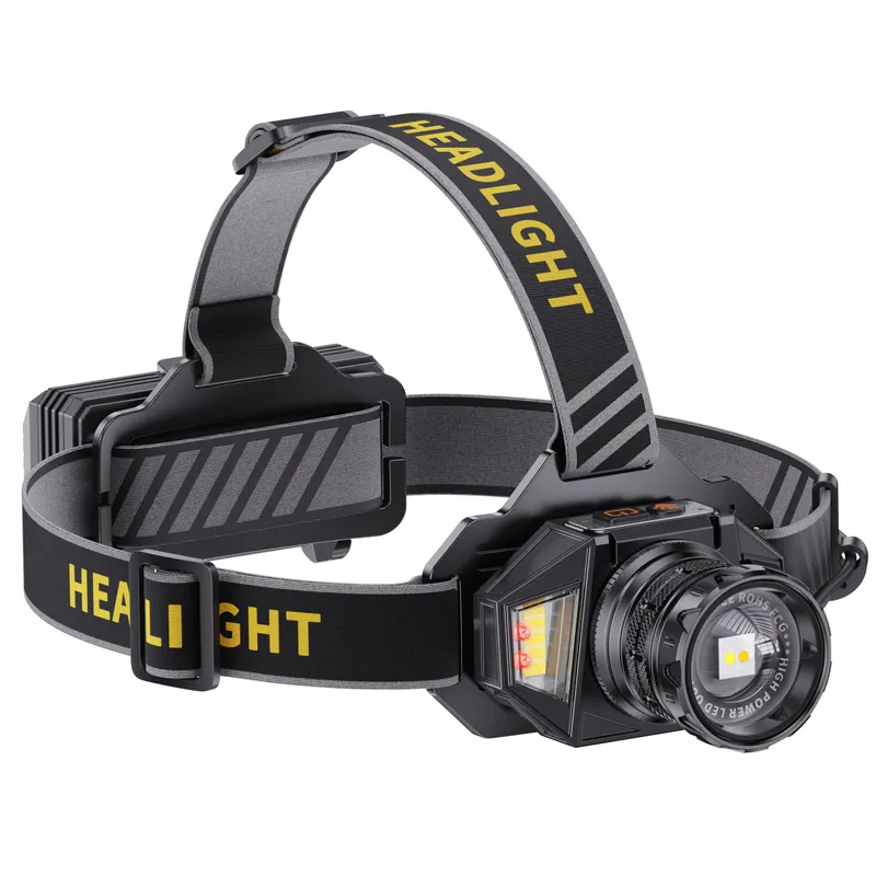 SIDARK LED Hoofdlamp Waterdicht 120000 Lux 12 Modi Camping — foto 1