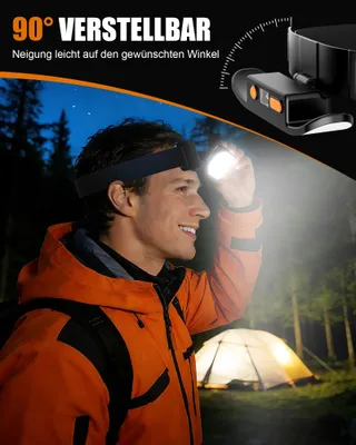MOHARD LED Hoofdlamp Oplaadbaar 230° IPX5 Reparatie Camping — miniatuur 4