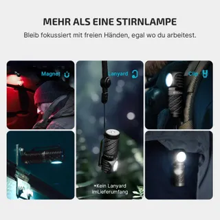 OLIGHT Perun 3 Mini LED Hoofdlamp 1250 Lumen 60 Dagen Batterij — miniatuur 9