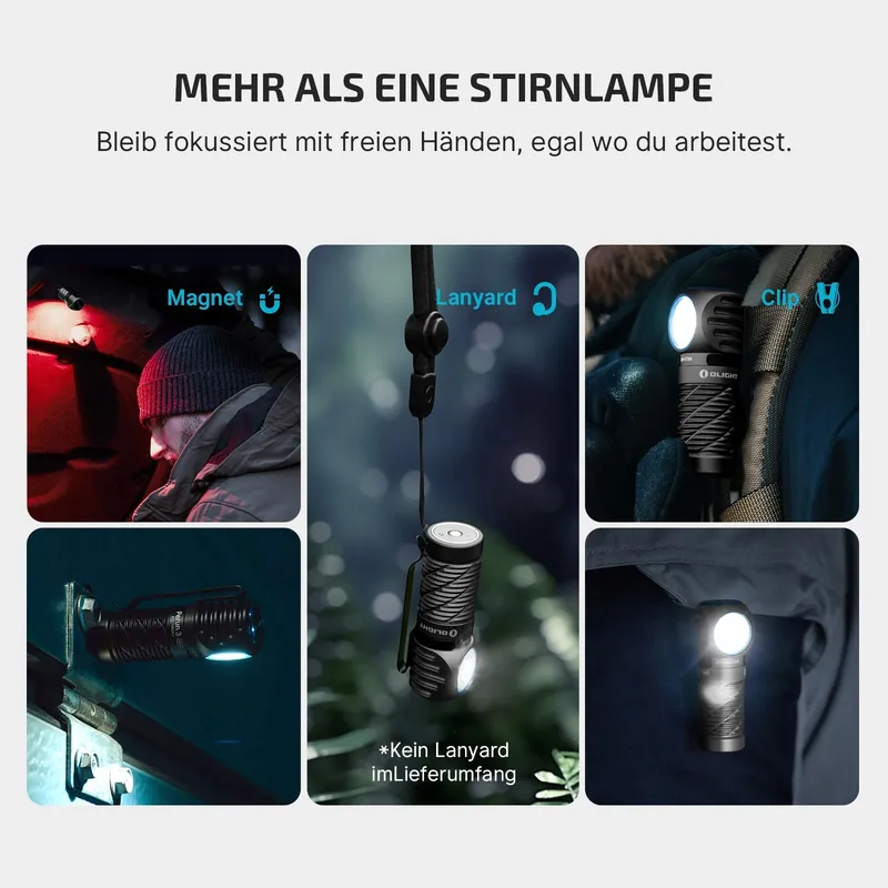 OLIGHT Perun 3 Mini LED Hoofdlamp 1250 Lumen 60 Dagen Batterij — foto 9