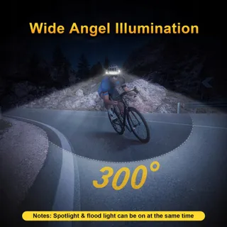 LED STIRNLAMPE Set 2 Stuks Hoofdlamp 300 Graden 9 Standen Waterdicht — miniatuur 2