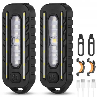 ADIWO 2 Stuks LED Hoofdlamp 5 Modi USB Waterdicht Hardlopen — miniatuur 8