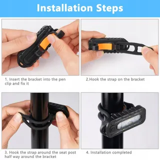 ADIWO 2 Stuks LED Hoofdlamp 5 Modi USB Waterdicht Hardlopen — miniatuur 6