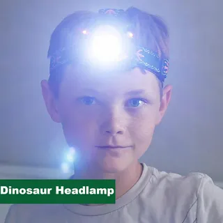 GOFIMYEE Dinosaurus Hoofdlamp Kinderen Verjaardag Kerstcadeau — miniatuur 8