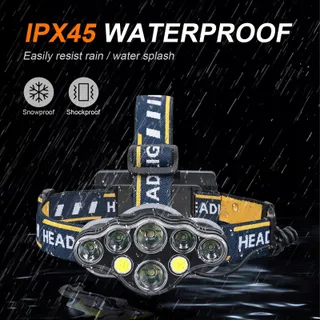 GRIFEMA Hoofdlamp LED 8 Standen IPX45 Waterdicht — miniatuur 5