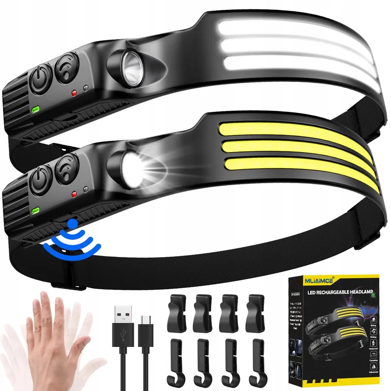 LED Hoofdlamp 3000 Lumen IPX5 Licht — foto 1