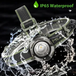 VOPHICHO LED Hoofdlamp USB-C 90000LM Superhel IP65 Waterdicht — miniatuur 7
