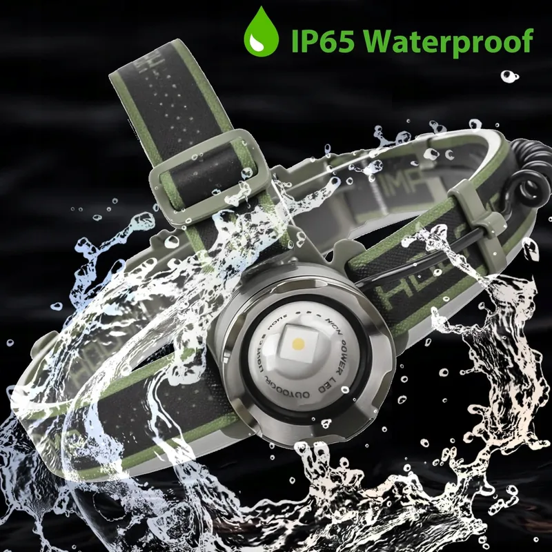 VOPHICHO LED Hoofdlamp USB-C 90000LM Superhel IP65 Waterdicht — foto 7