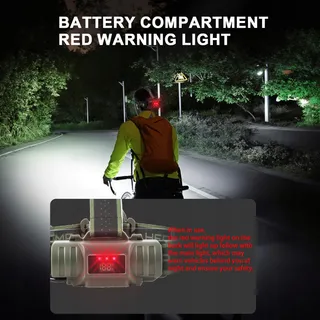 VOPHICHO LED Hoofdlamp USB-C 90000LM Superhel IP65 Waterdicht — miniatuur 6