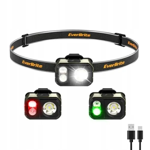 EVERBRITE Hoofdlamp LED Licht IP67 Groen Hardlopen Kamperen — foto 1