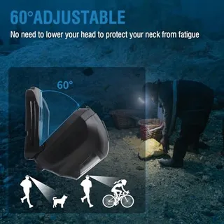 NGOKPYD LED Hoofdlamp Rood En Wit Licht Waterdicht 4 Standen — miniatuur 6