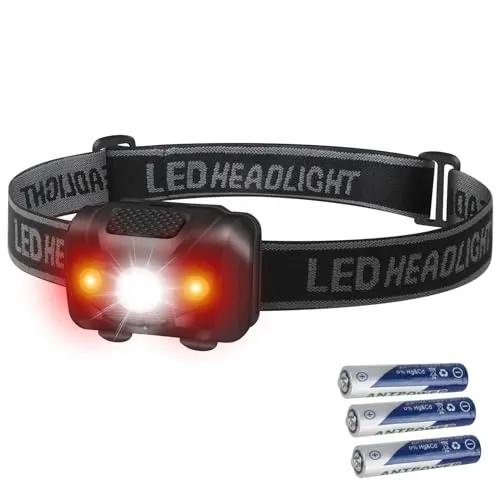 NGOKPYD LED Hoofdlamp Rood En Wit Licht Waterdicht 4 Standen — foto 1