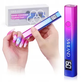 SAVILAND UV LED Nagellamp 16W LCD Mini Zakformaat — miniatuur 1