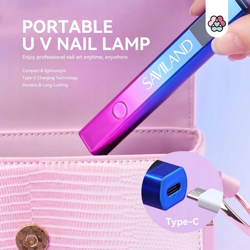 SAVILAND UV LED Nagellamp 16W LCD Mini Zakformaat — foto 7