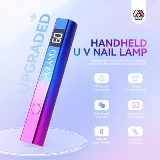 SAVILAND UV LED Nagellamp 16W LCD Mini Zakformaat — miniatuur 2
