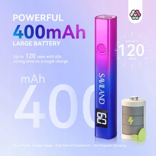 SAVILAND UV LED Nagellamp 16W LCD Mini Zakformaat — miniatuur 6